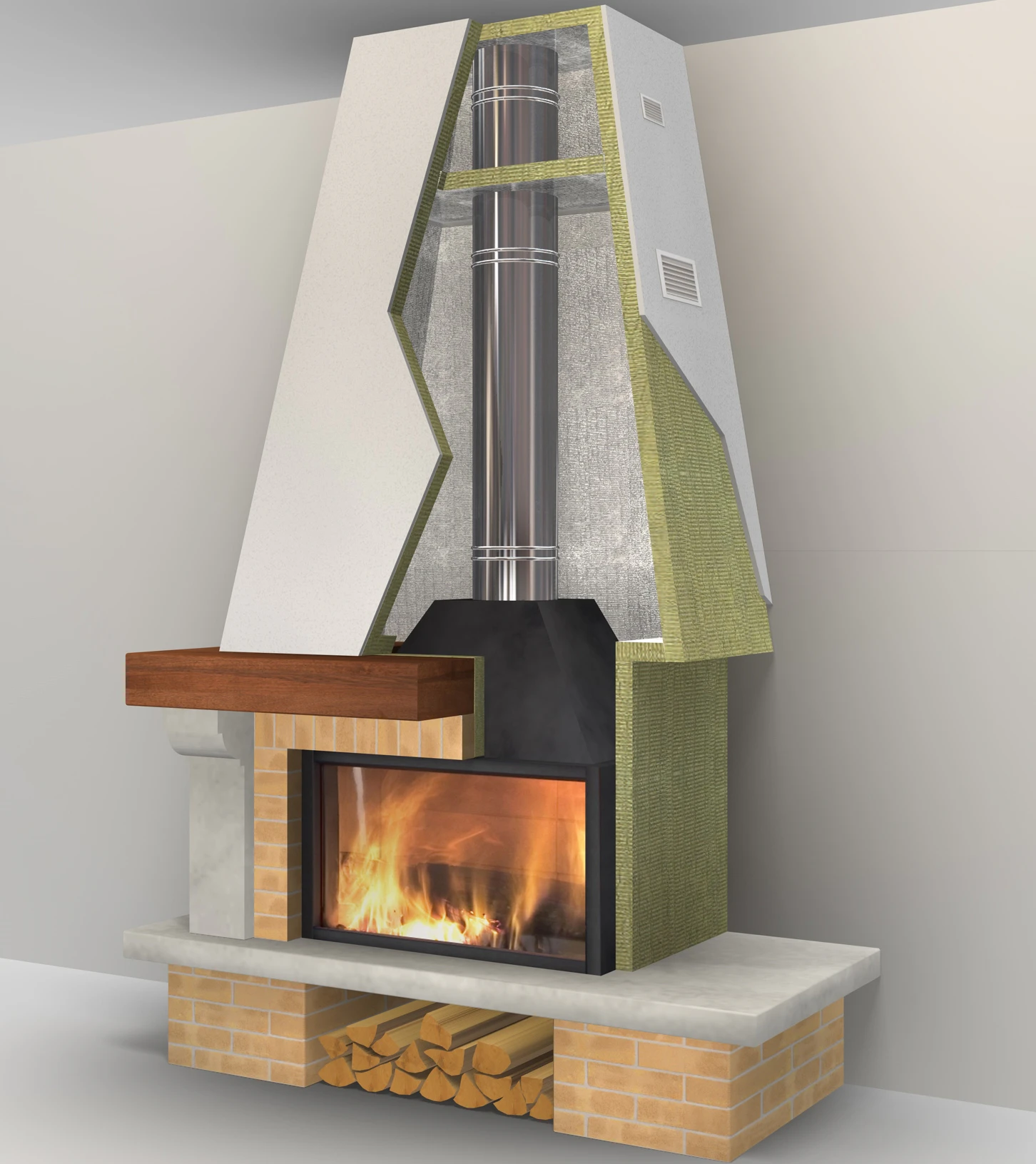 fire place, cheminée, insert, Firerock-