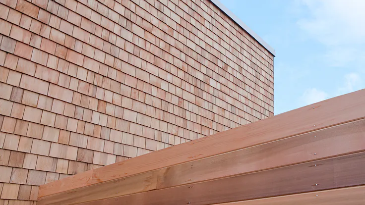 Reference case, Sweden, Skövde, facade, apartments, massive wood, REDAir Flex, Frostaliden
