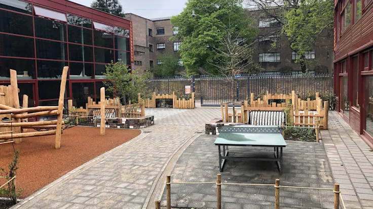 rockflow water management den haag paschalis school before after buffer infiltration project