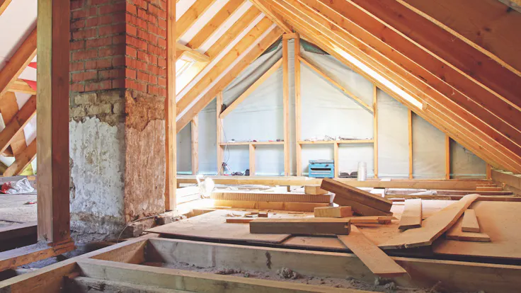 Attic, construction, insulation, wall, interior, residential