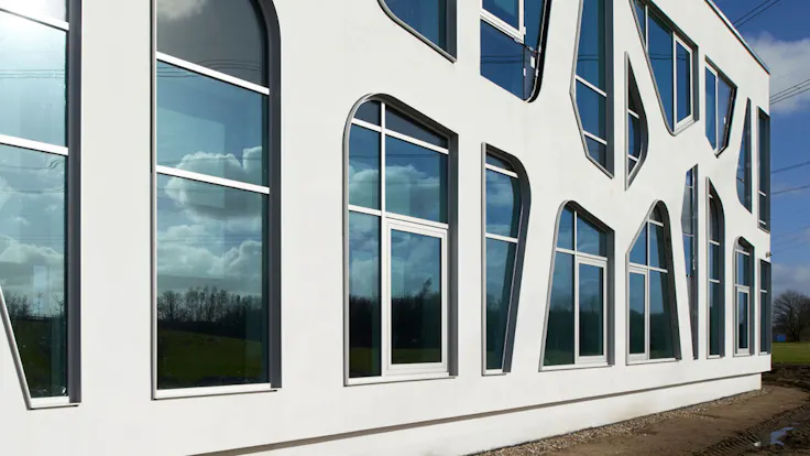 Reference case, Denmark, Odense, KOMPAN A/S, office, FACADELAMEL ENERGY