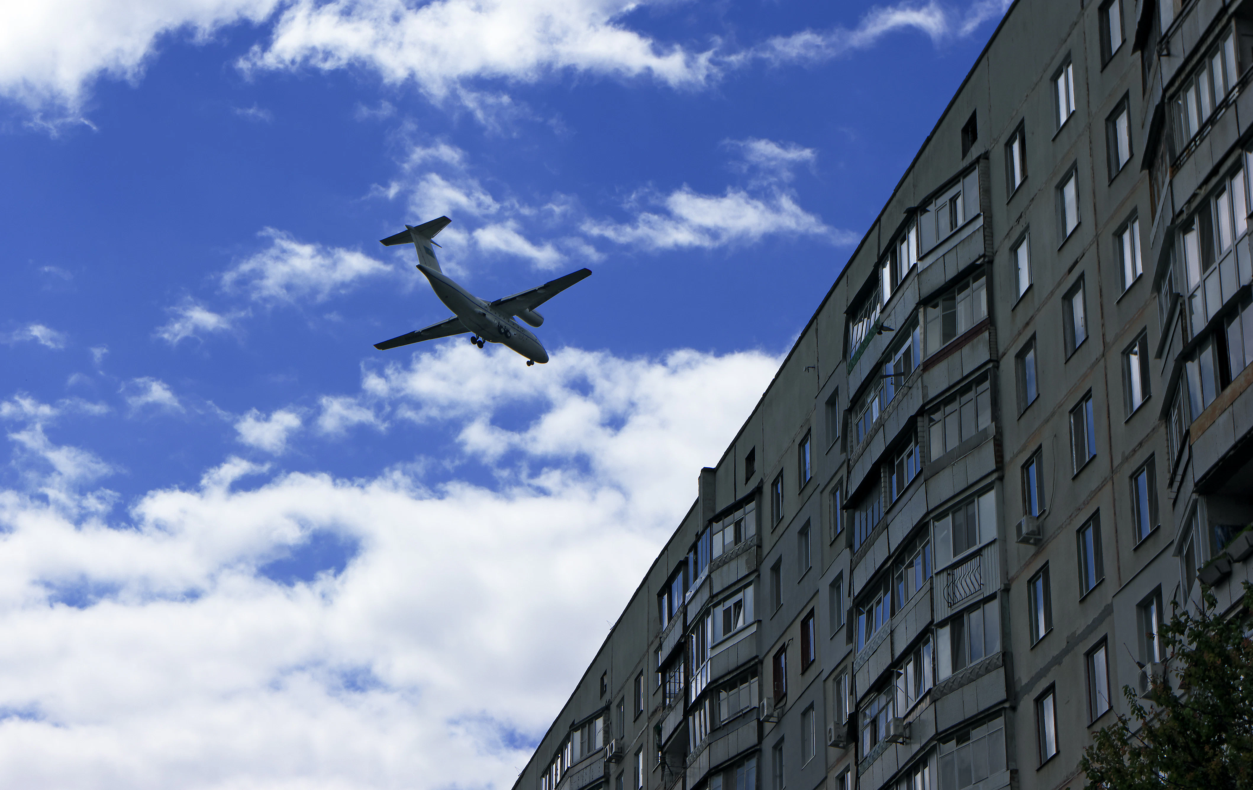 City, Airplane, Building