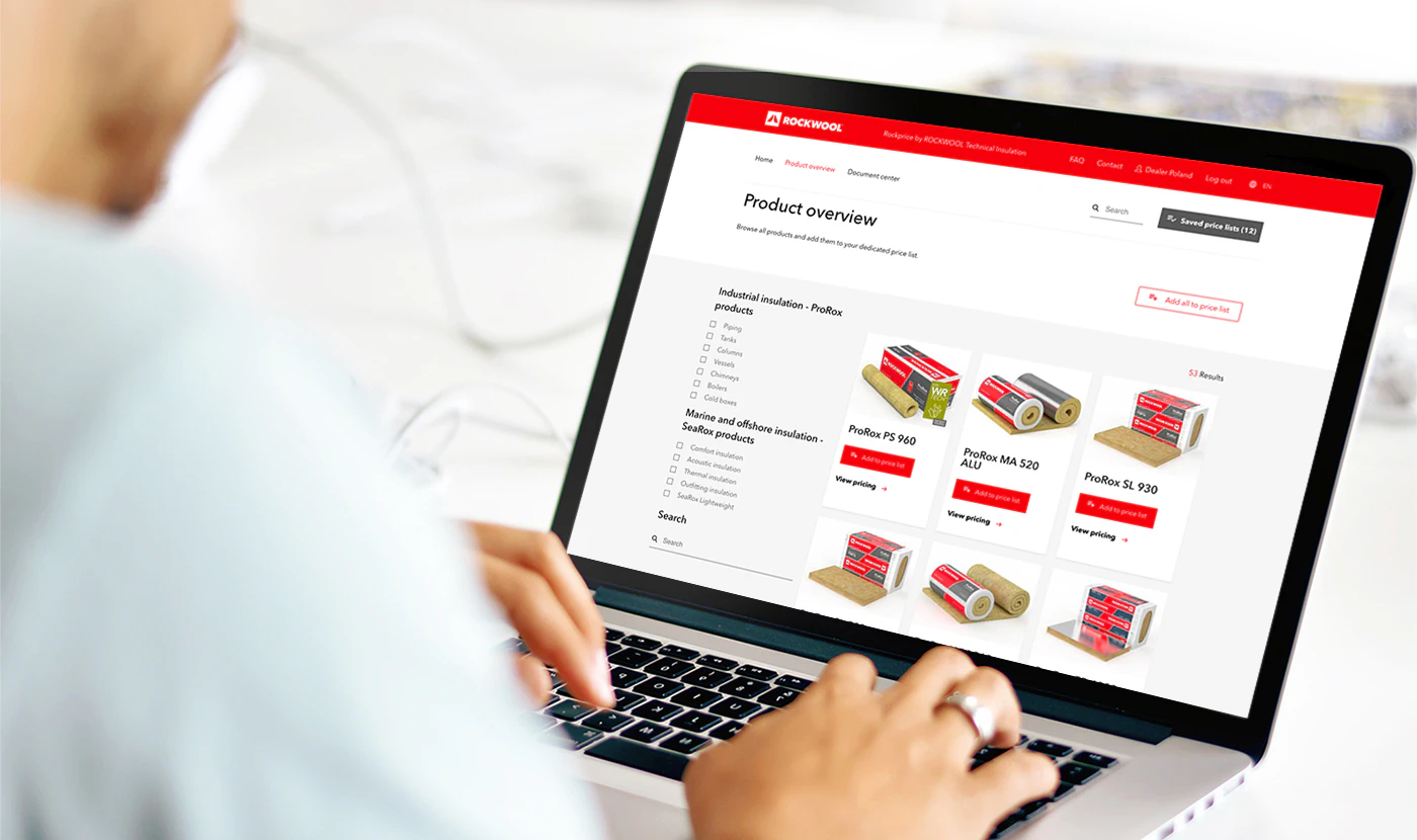 rockprice, pricing, pricing system, tool, rockwool technical insulation, marine, offshore, industrial