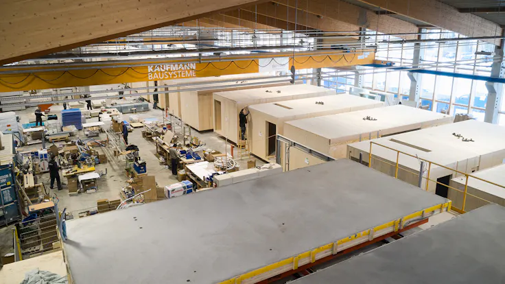 reference, referenz, holzmodulbau, wooden modular construction, neubau, new building, brandschutz, firesafety, fireproof, conlit, rw 800, HVAC insulation, rohrdämmung, pipe insulation, serial construction, serielles bauen, germany, presse, press