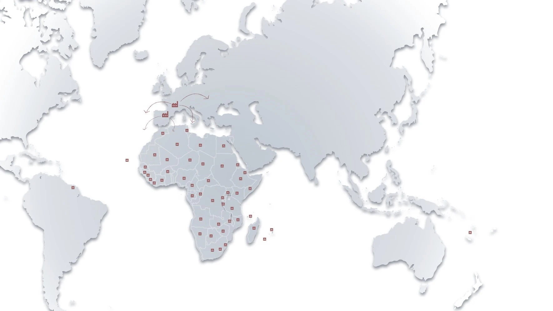 ROCKWOOL France Export - map