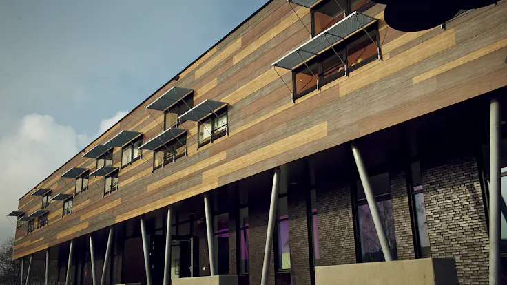 ‘The Tree House' community school project in Zaltbommel, The Netherlands with Rockpanel Woods exterior cladding