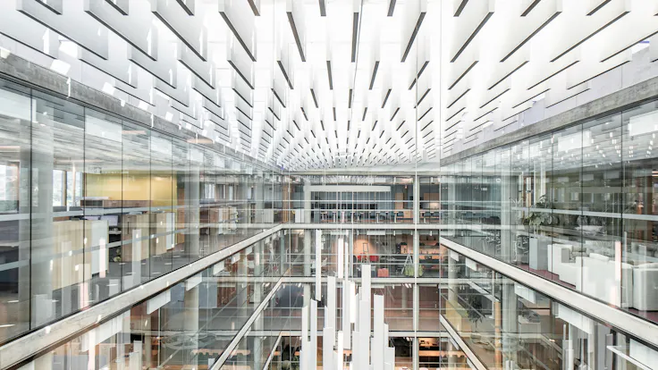 NO, Lysgården, Trondheim, HUS Arkitekter, Office, Rockfon Multiflex Baffle, 300x2400, White