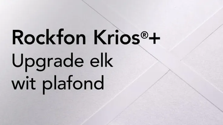 For more than twenty years, Rockfon Krios has been the go-to ceiling solution for everyday spaces, trusted for its Class A sound absorption, powerful stone wool core, and lasting value.