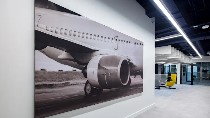 Open Plan Office in ACS Dublin in Dublin Ireland with Rockfon Canva