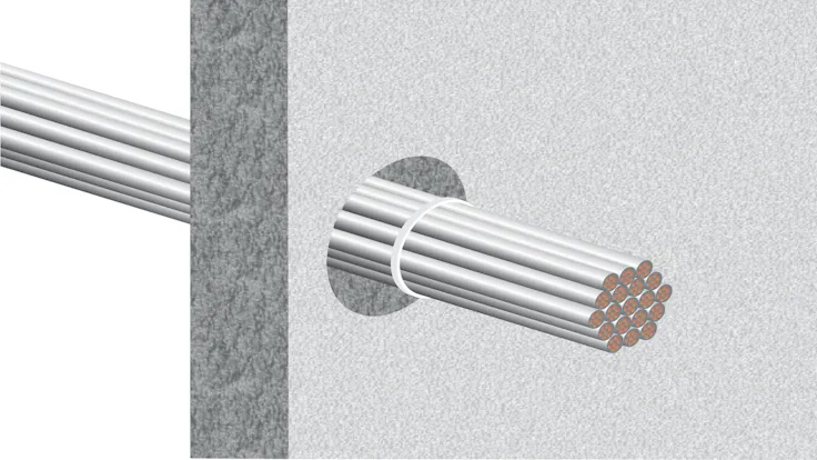 illustration, hvac, conlit bandage, step 1/5, germany