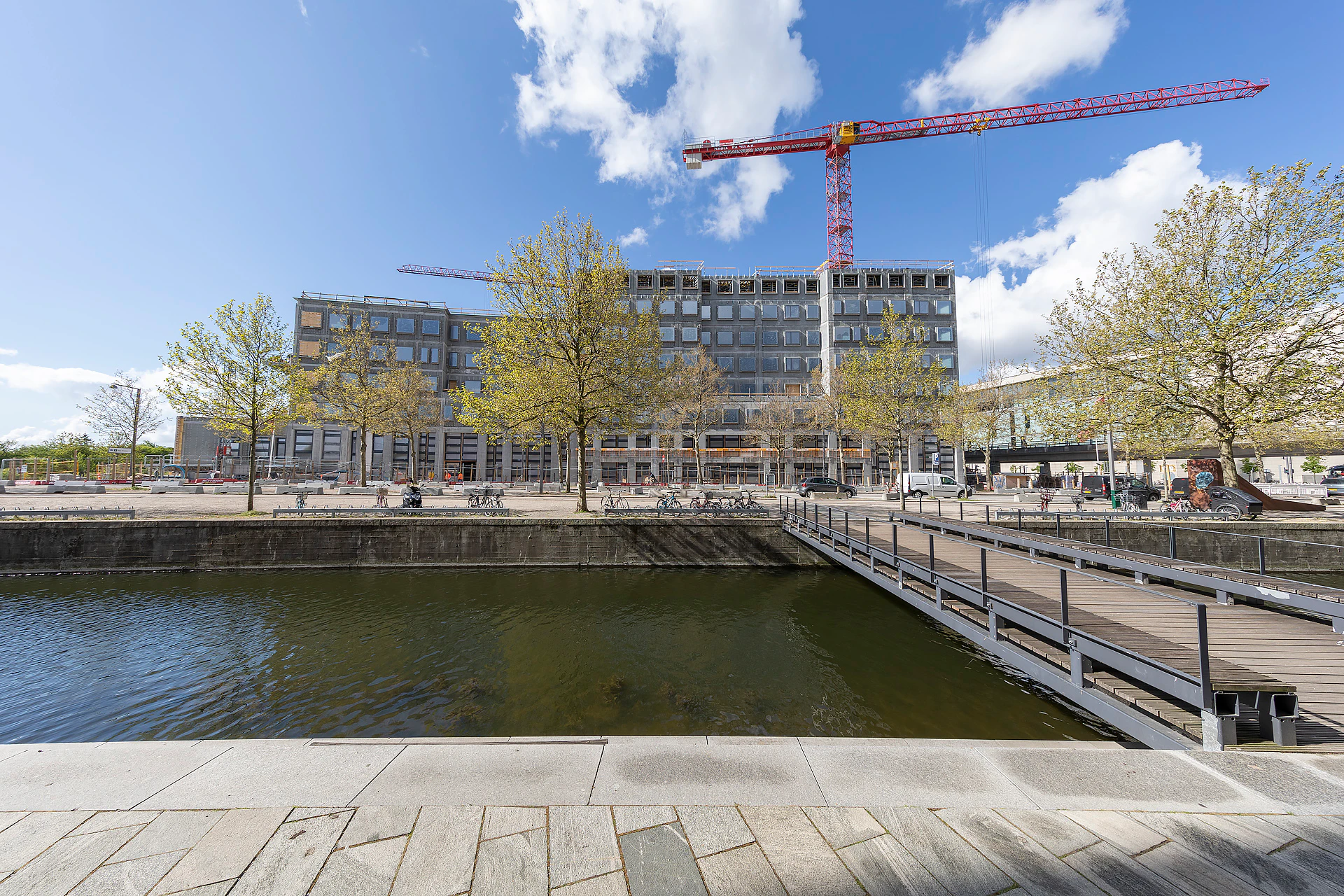 Reference case, Kay Fiskers Plads, REDAir, building site, GBI, facade, office building, construction,