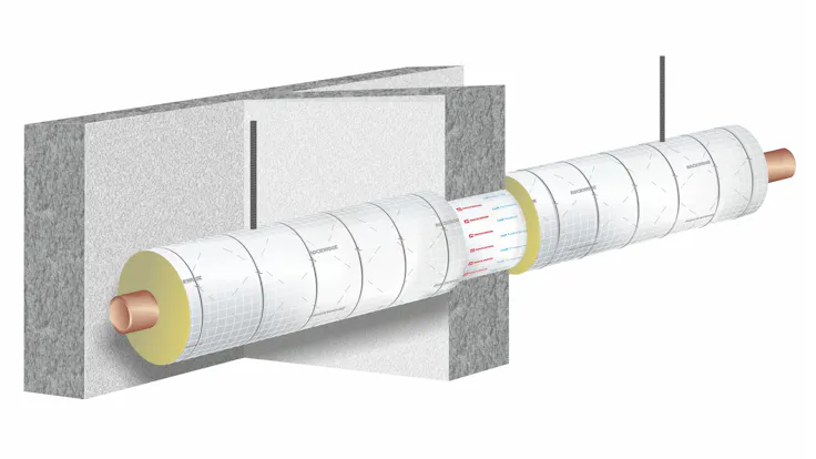 illustration, construction, wall, pipe, conlit 150 u, hvac, pm helfer kompakt, germany