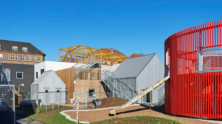 Reference case, Denmark, Copenhagen, REDAir FLEX, REDAit LINK, children city, facade