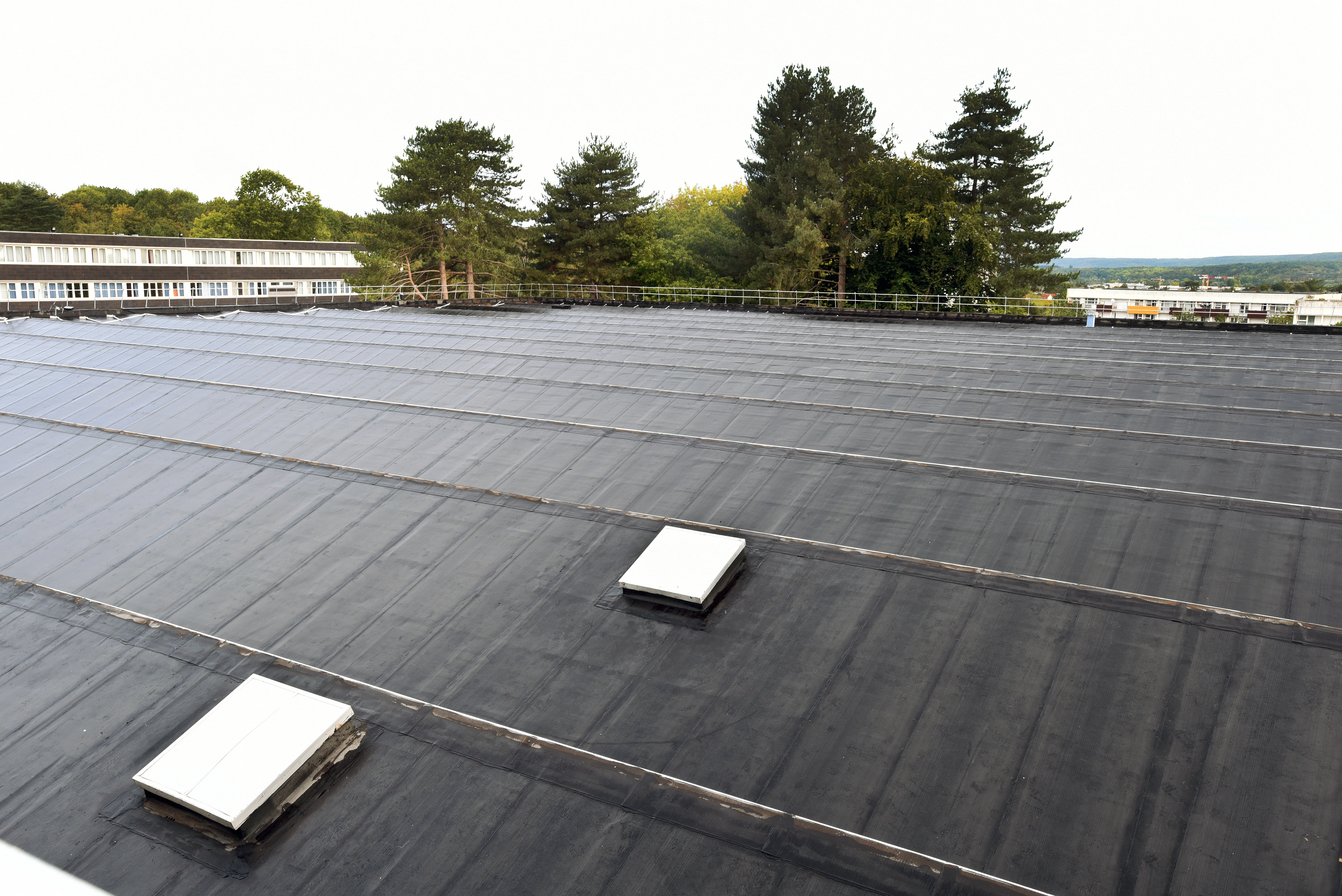 Rockfleece B Energy, Metal Box, FRI, flat roof, étanchéité bitume soudée en plein