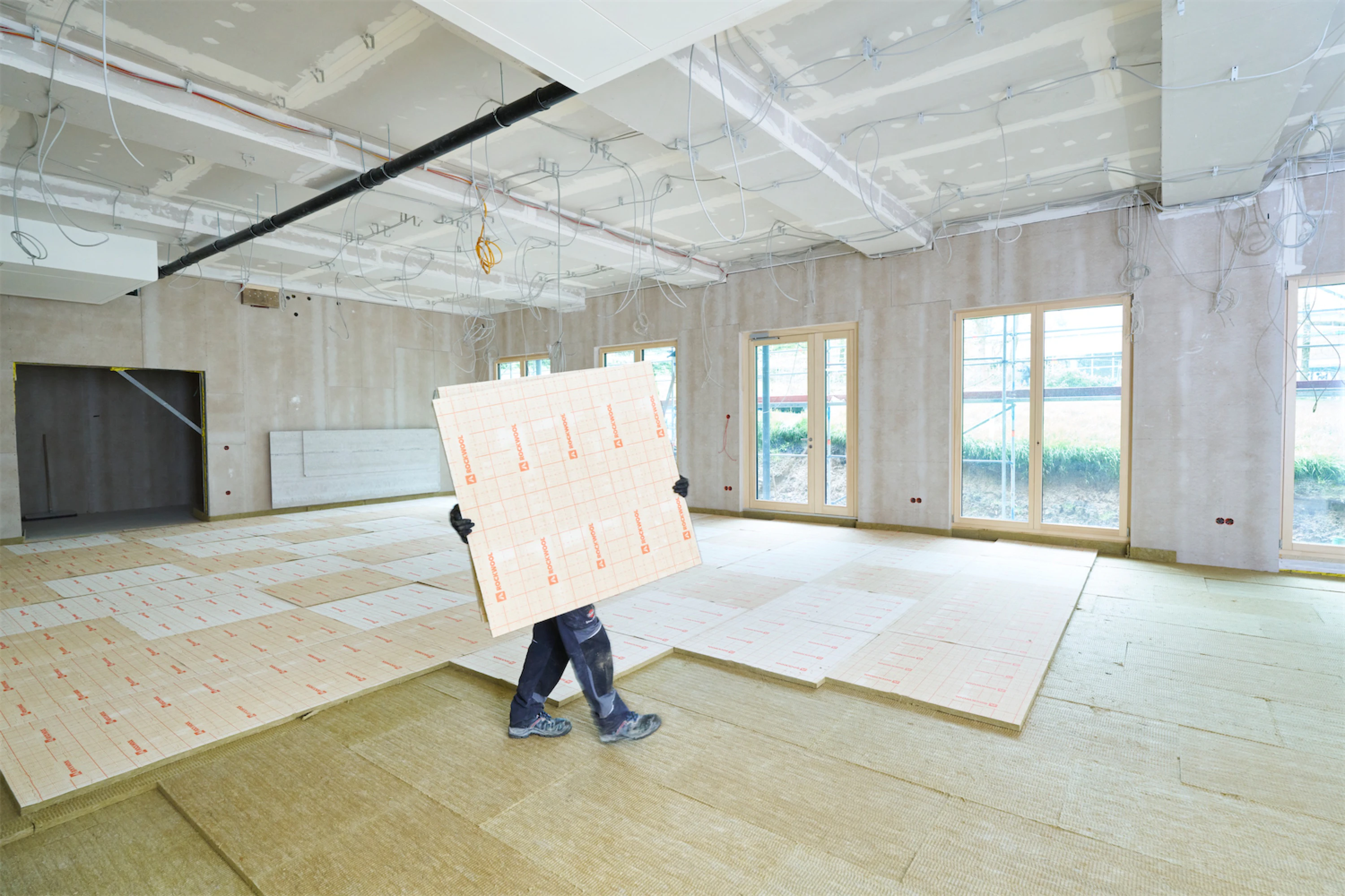 floorrock heat cp3, installation steps, advice, verarbeitung, verarbeitungshinweise, rat und tat, floor insulation, impact sound insulation, trittschall, trittschalldämmung, boden, bodendämmung, floorrock therm, germany
