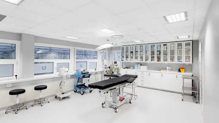 Ă˜stfold Plastikkirurgi, Moss, Norway, 205 m2, Ă˜stfold Totalbygg AS, Skolt Eiendom AS, Sørlie Prosjektinnredninger, Erik BurĂ¥s, MediCare Air, A-edge, 600 x 600, Rockfon system T24 A/E