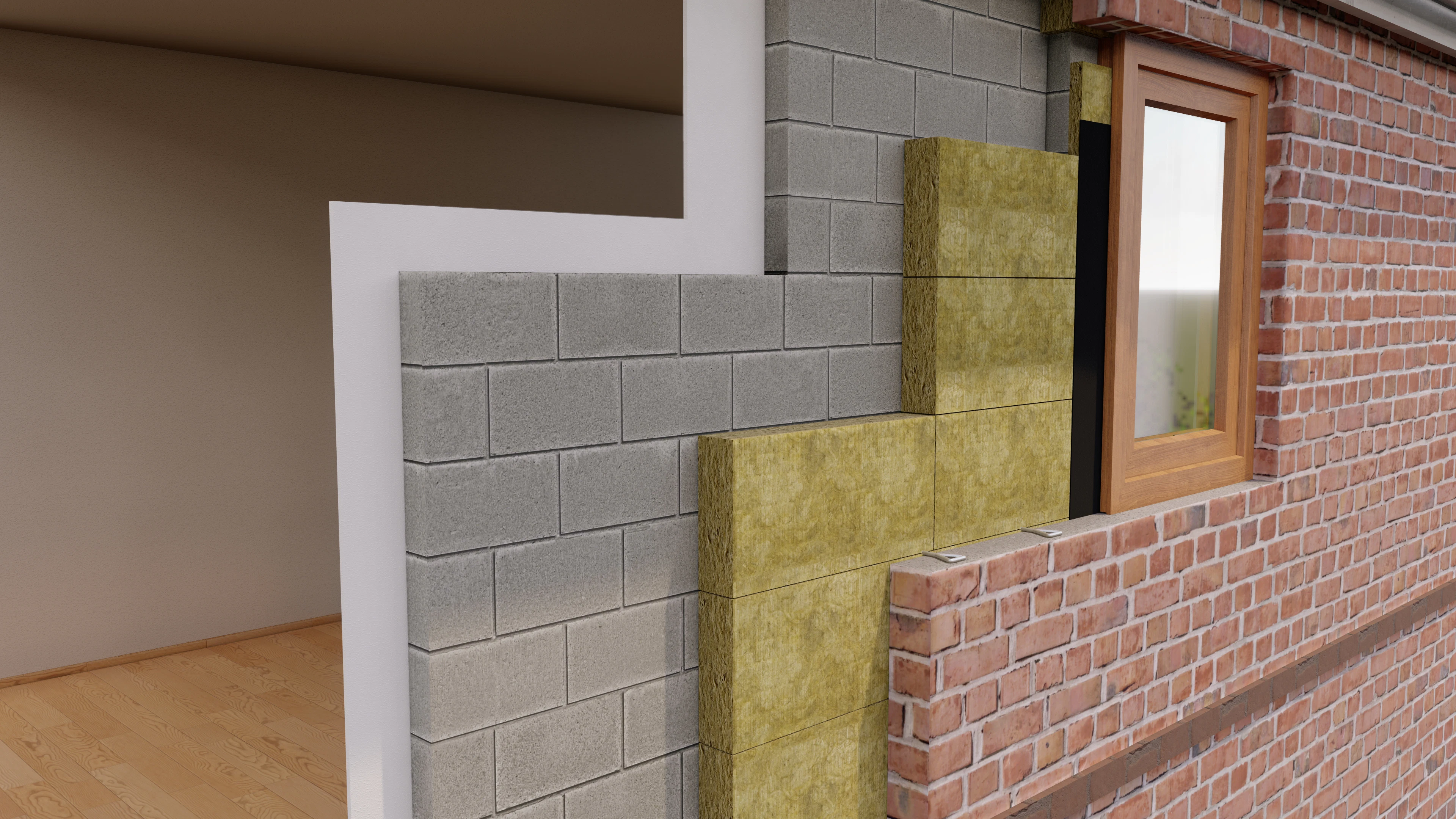 Full Fill Masonry Cavity - FULL FILL CAVITY SLAB ROCKCLOSE