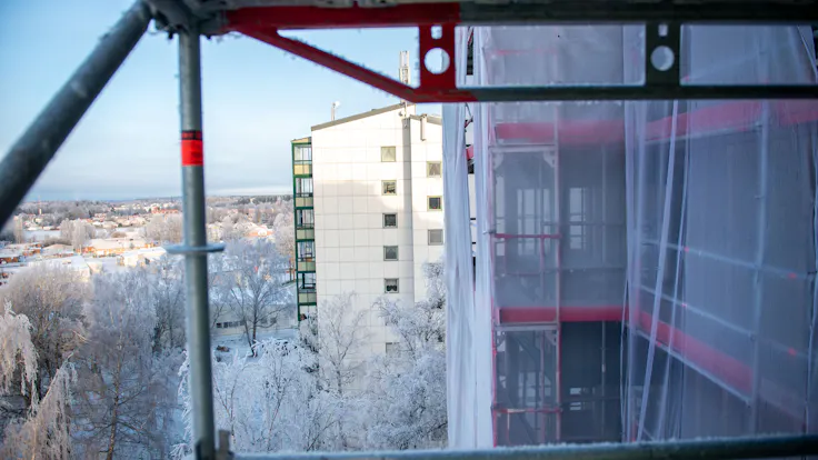 Reference case renovation Örebro Multi unit house Redair Link Redair Flex