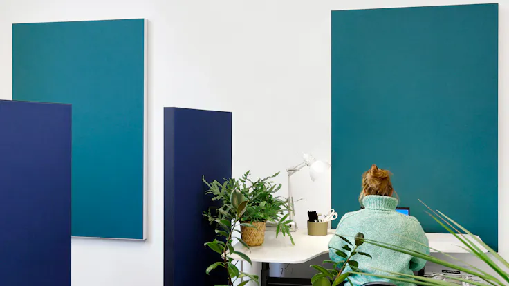 Corridor in INR Iconic Nordic Rooms in Espoo Finland with Rockfon Canva Wall Panel and Rockfon Canva Floor Screen