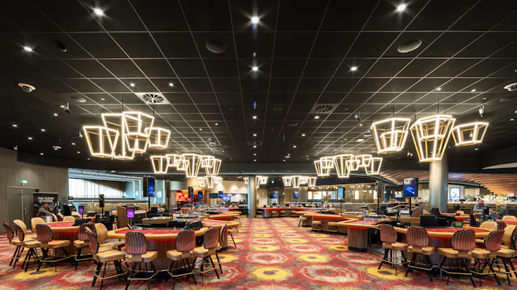 Recreational Centre / Sports Hall in Holland Casino Utrecht in Utrecht Netherlands with Rockfon Color-all A-Edge