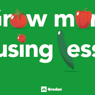 Grow more using less visual