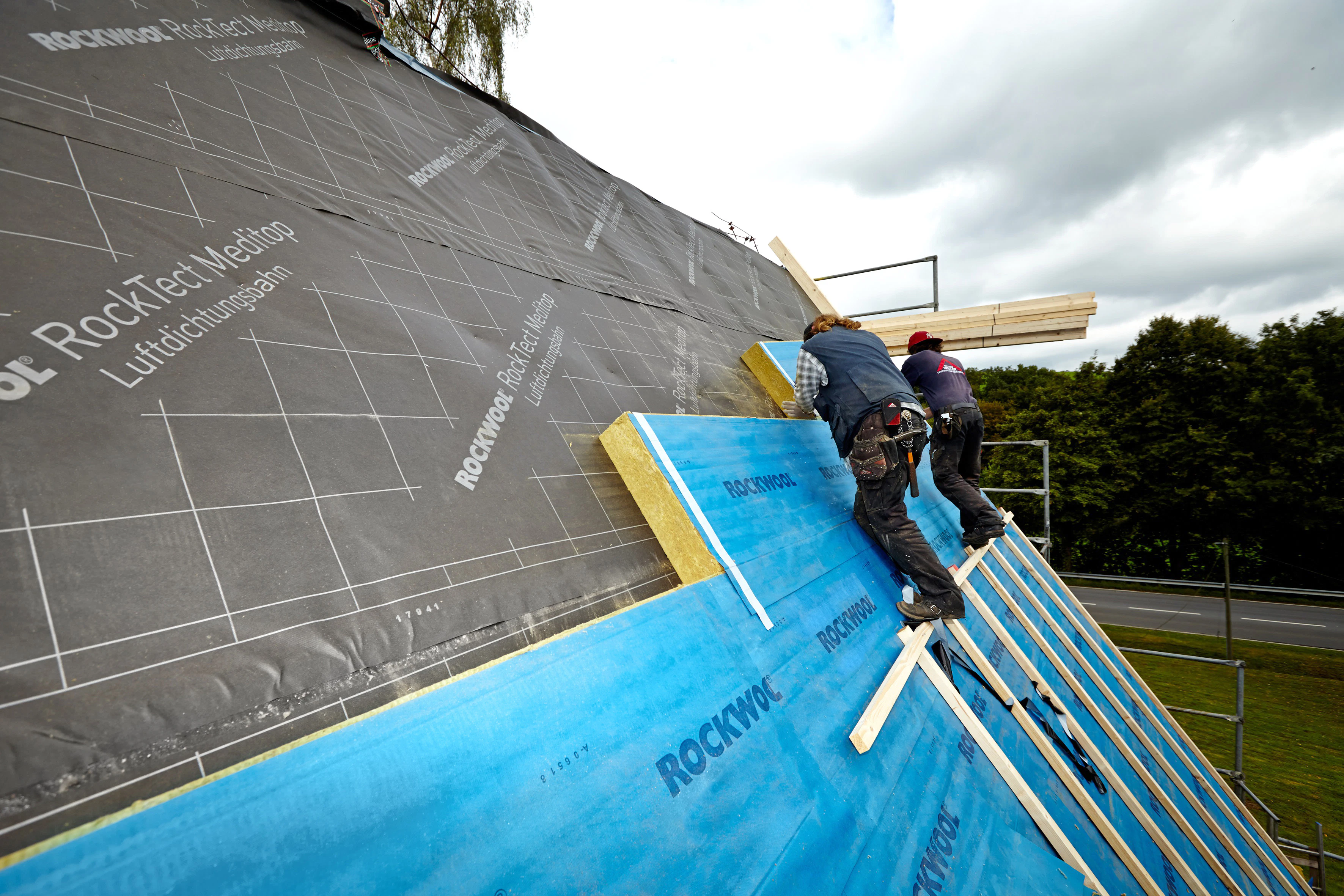 product, roof, pitched roof, above the rafters, aufsparrendämmung, installation, durock austria 035 gf, austria