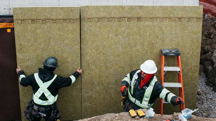 Below grade foundation wall installationComfortboard 80Simcoe, Ontario