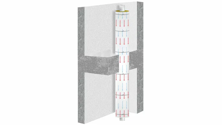 illustration, construction, ceiling, pipe, conlit 150 u, hvac, pm helfer kompakt, germany