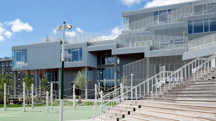The new Sydhaven school in Copenhagen, Denmark with Rockpanel Colours exterior cladding