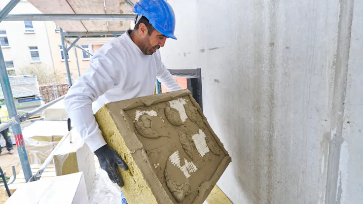 new residential and commercial buildings, facade, facade insulation, etics, coverrock X-2, neubau wohn- und geschäftshäuser, fassade, fassadendämmung, wärmedämmverbundsystem, germany, bernauer straße, reference case DE, FB-Job 2338