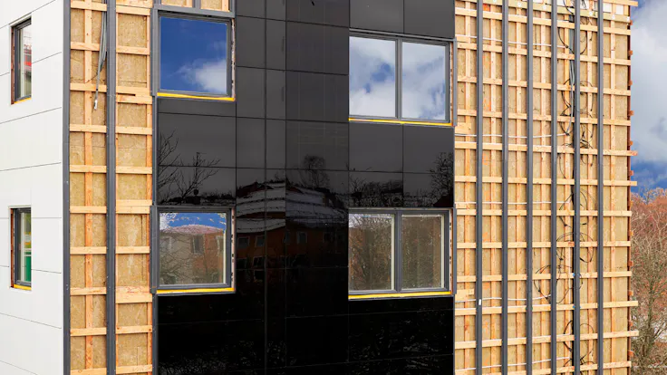 Reference case, Sweden, Linköping, Valla Berså, KL-trä, massive wood, REDAir FLEX, apartments