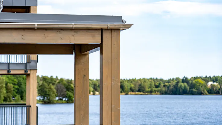 Reference case, Sweden, Växjö, Arken, KL-trä, massive wood, REDAir FLEX, REDAir LINK, apartments