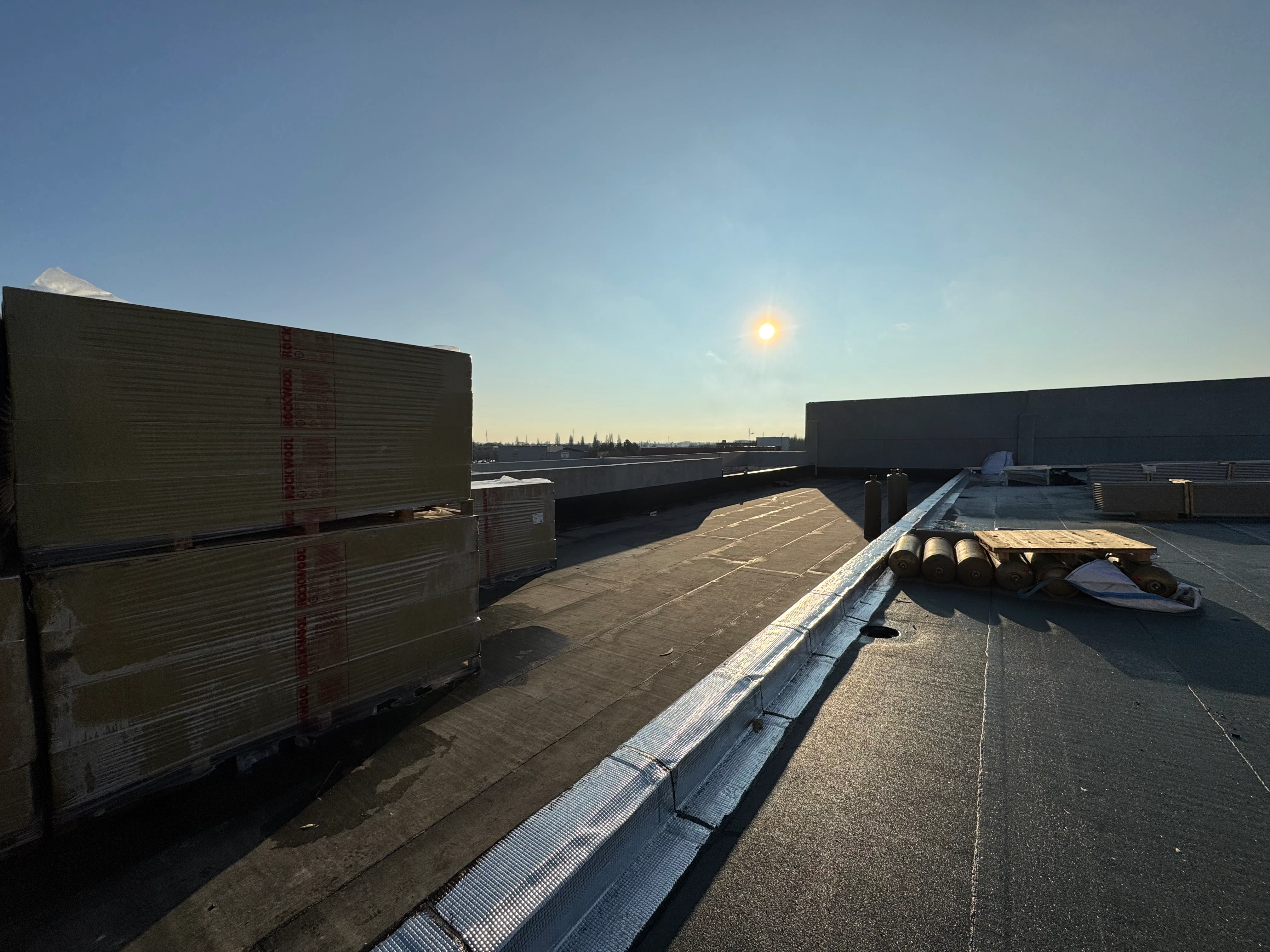 Chantier Rockterrace - toiture terrasse accessible béton