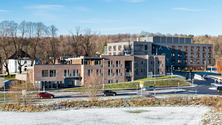 Reference case, Norway, Drøbak, Ullerud Helsebygg, massive wood, REDAir FLEX, facade, nursing home