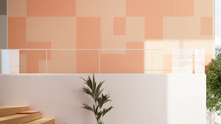 Rockfon Canva Wall panelColour 1: Seashell Colour 2: Custom