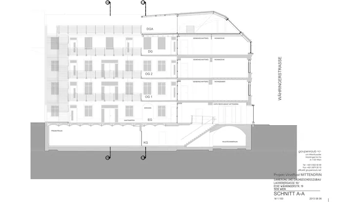 reference, vinzirast mittendrin, construction plan, wien, austria
