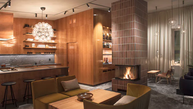 Restaurant in Frantzén in Stockholm Sweden with Rockfon Mono Acoustic TE-Edge