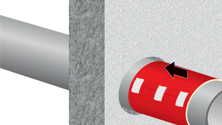 illustration, hvac, conlit brandschutzmanschette, germany, steps