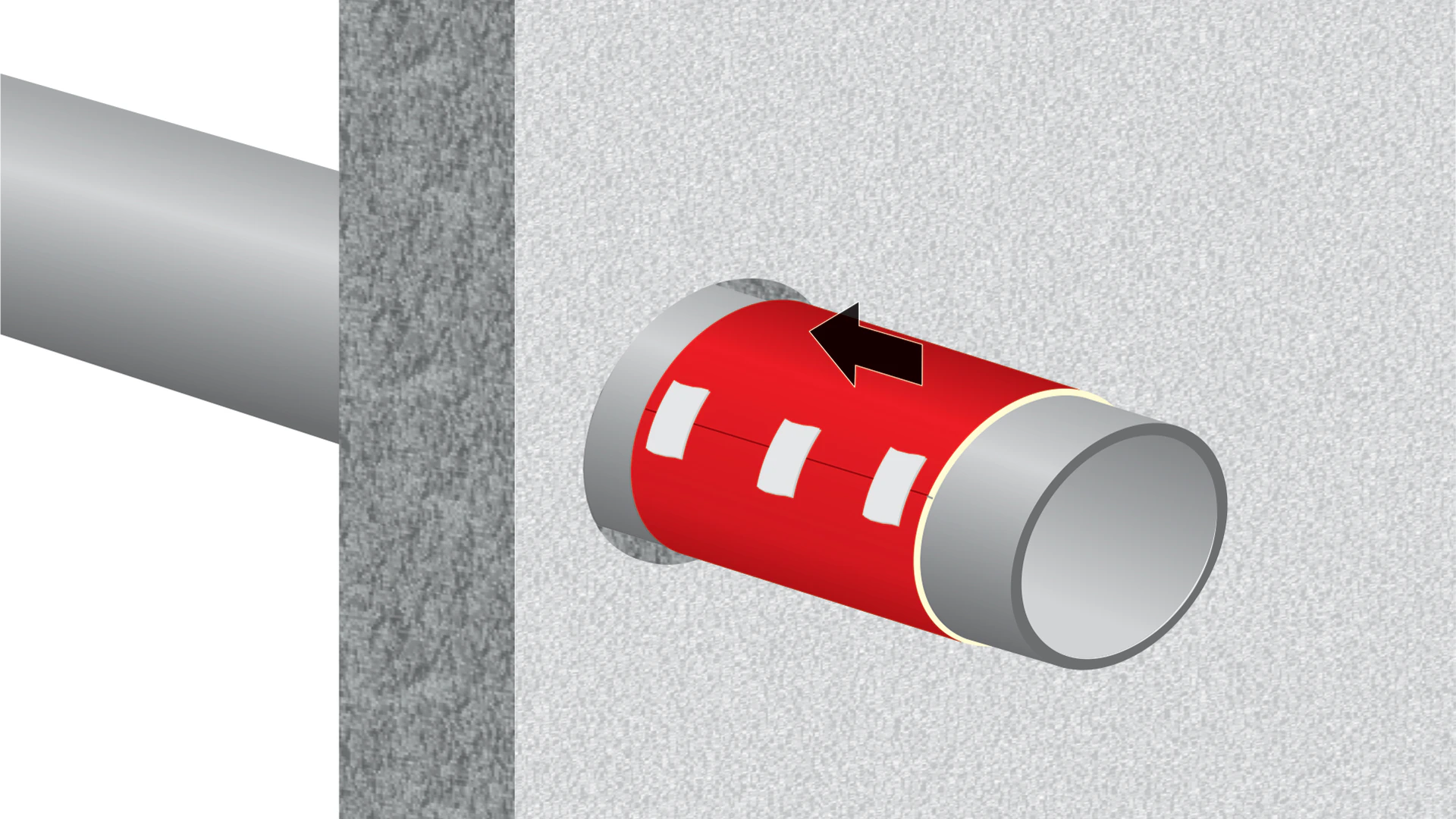 illustration, hvac, conlit brandschutzmanschette, germany, steps