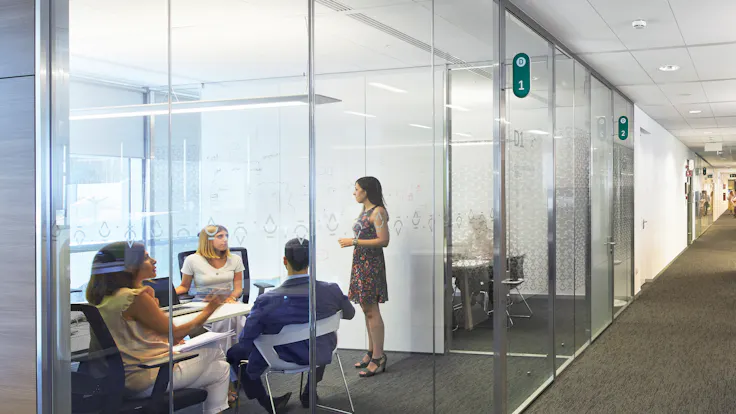 IT, BNL-BNP PARIBAS Roma Tiburtina, Atelier(s) Alfonso Femia (formerly 5+1AA), Office, Open Plan Office, Rockfon Ekla dB 40, D/AEX edge, 1200x600, white