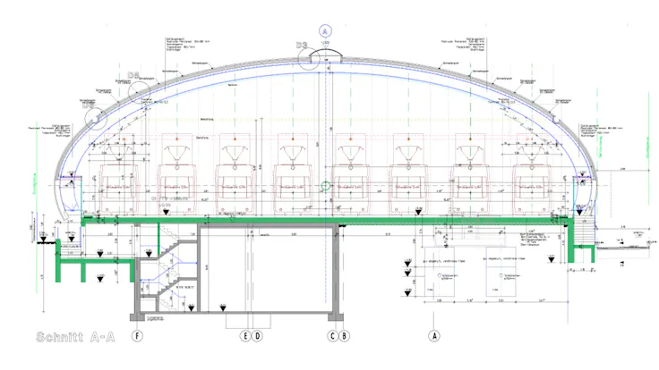 reference, remise ii, construction plan, innsbruck, austria