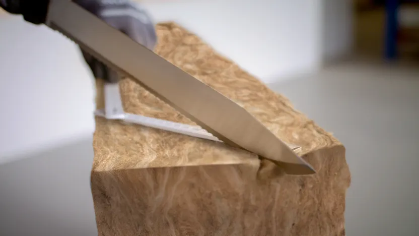 Steenwol - Laine de roche - Next - Verwerking - Installation - Knife