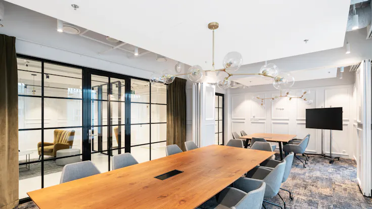 PL, Solusions Rent Coworking Office, Warsaw, The Design Group, Office, Rockfon Mono Acoustic, White, Meeting room
