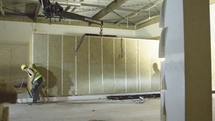 Music studio's a combination of building systems.