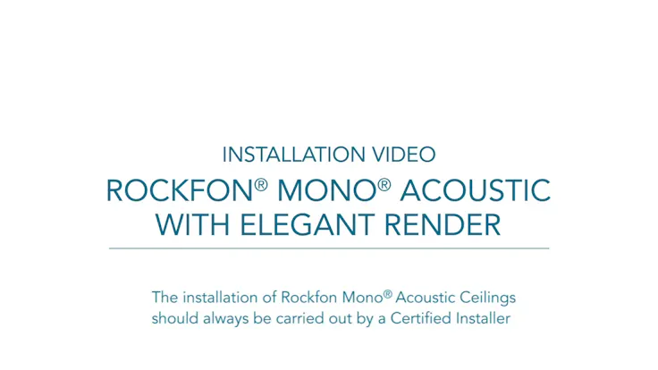 Installation video Rockfon Mono Acoustic with Elegant Render