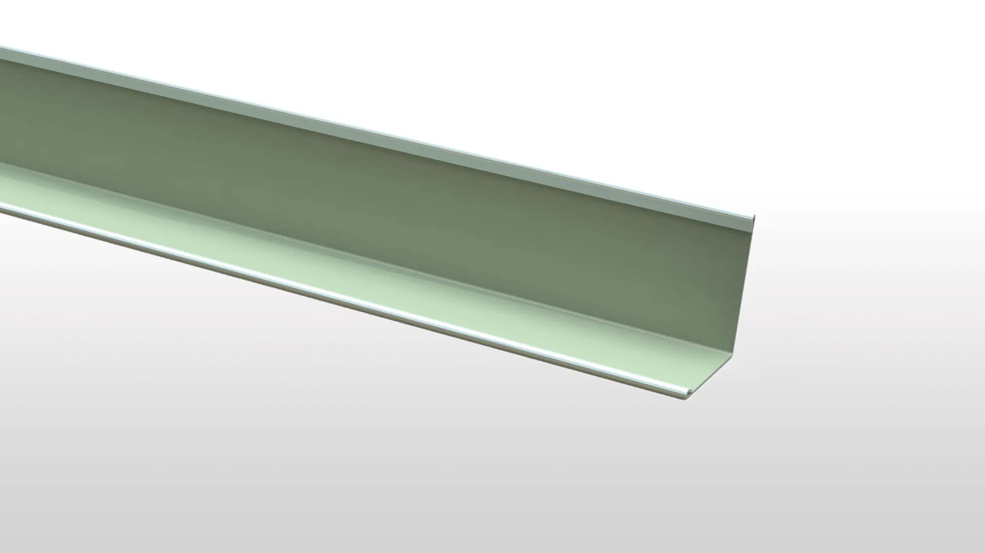 Chicago Metallic™ L-lista, kestää korroosiot erityisen hyvin (D)