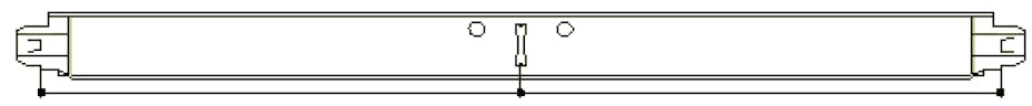 Position of slots and suspension holes