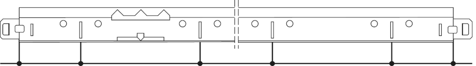 Positie van slots en ophangpunten