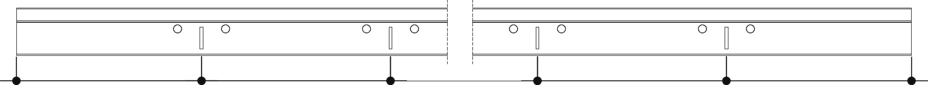 Position of slots and suspension holes