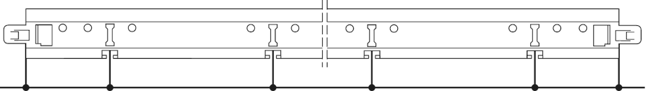 Position of slots and suspension holes